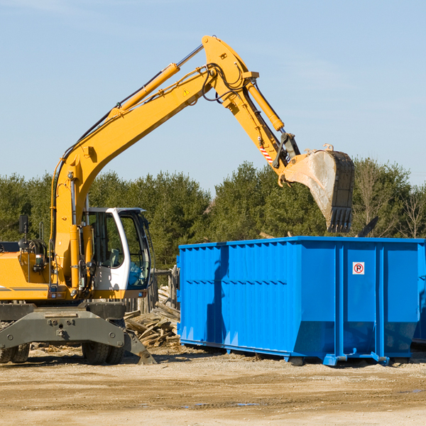 what kind of customer support is available for residential dumpster rentals in DISH